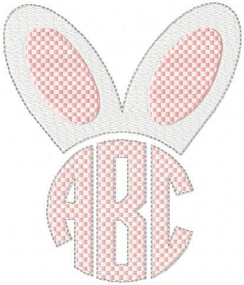 Easter Bunny Ears - Monogram Topper