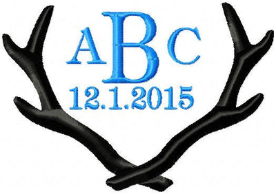 Antler Monogram Frame comes in 2,3,4,5,6,7,8,9 inch sizes