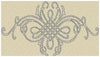 Filigree Design in Satin stitch and outline in Triple Bean Stitch