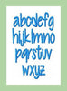 Peas and Carrots Font -comes in 1 and 2 inch sizes with numbers  Machine Embroidery Font -