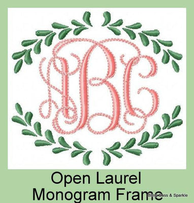 Laurel Monogram Frame