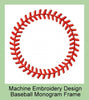 Baseball stitch Circle