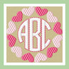 CIRCLE HEART MONOGRAM FRAME