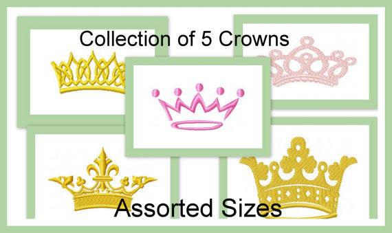 Assortment of 5 Crown Designs