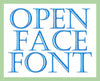 Open Face Font - Comes in 1,2, and 2.5 inch sizes includes numbers