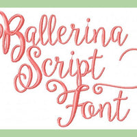 Ballerina Script Font 2" Script