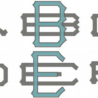 UNIVERSITY MONOGRAM FONT