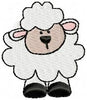 TINY LAMB MACHINE EMBROIDERY DESIGN