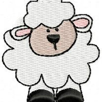 TINY LAMB MACHINE EMBROIDERY DESIGN