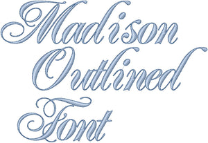 MADISON OUTLINED FONT