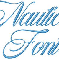 NAUTICA 4 INCH FONT