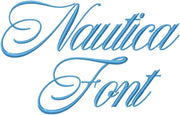 NAUTICA 4 INCH FONT