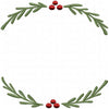 CHRISTMAS LAUREL WREATH NAME FRAME