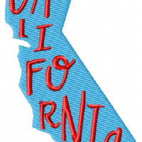 California State Silhouette - Machine Embroidery Design