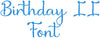 BIRTHDAY II FONT