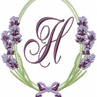 Lavender Oval Frame