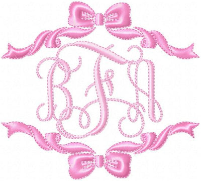 Single and Double Bow Borders - Comes in 4,5,6,7,8 Inch sizes each