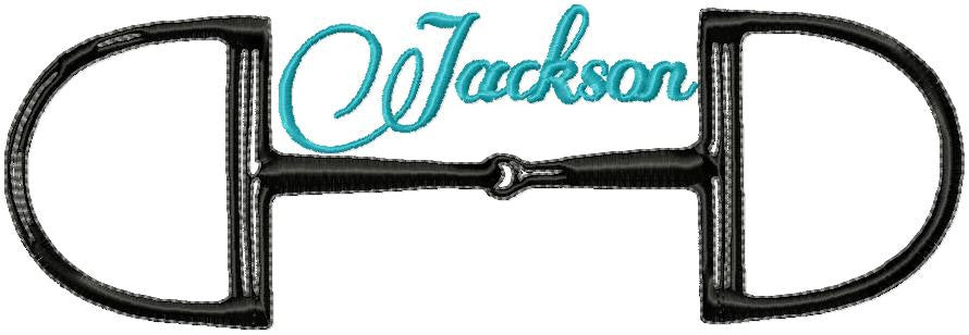 Bridle Bit D Monogram Border