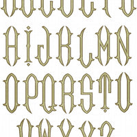 Rococo Font - 3 inch Size