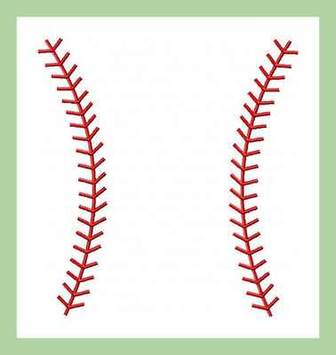 Baseball Stitches comes in 4 sizes 3x3 4x4 6x6 8x8