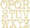 SETH III FONT - MACHINE EMBROIDERY MONOGRAM FONT