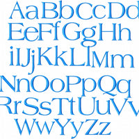 ALMERIA FONT - 1.5 AND 2.0 INCH SIZES