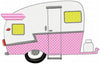 Shasta Camper - Machine Embroidery Design  Comes in 6 Sizes