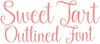 SWEET TART OUTLINED FONT 3 INCH