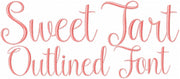 SWEET TART OUTLINED FONT 3 INCH