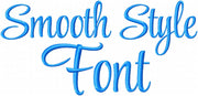 Smooth Style Font - Machine Embroidery Font - Comes in 2 inch size with lower case set and numbers