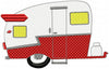 Shasta Camper - Machine Embroidery Design  Comes in 6 Sizes