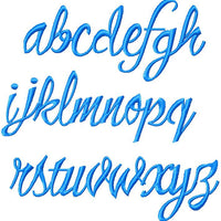 Mutual Script Font - Comes in 2" and 4" sizes, with upper and lower case letters, numbers