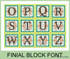 Finial Block Font