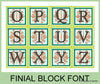 Finial Block Font