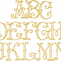 SETH III FONT - MACHINE EMBROIDERY MONOGRAM FONT