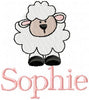 TINY LAMB MACHINE EMBROIDERY DESIGN