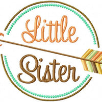 Little Sister comes in 4 sizes 4x3, 5x4,7x5 and 8x6- Machine Embroidery Design