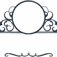 FANCY CIRCLE NAME FRAME