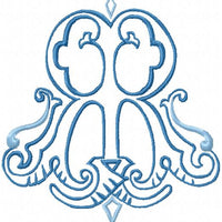VINTAGE SERIES III DOUBLE LETTER MONOGRAMS R